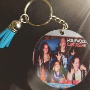 Custom Double Sided Photo Keychain W Tassle